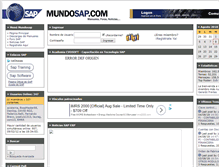 Tablet Screenshot of mundosap.com